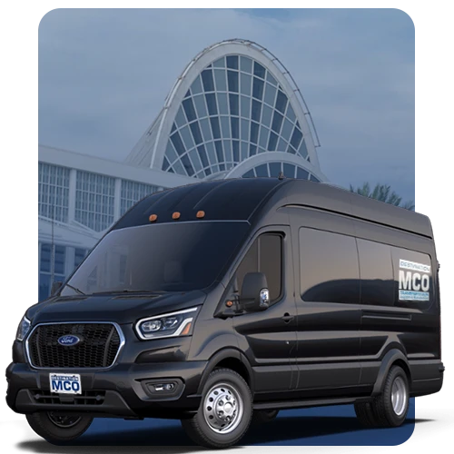 Luxury Van Ford Transit Orlando Airport MCO Transportation